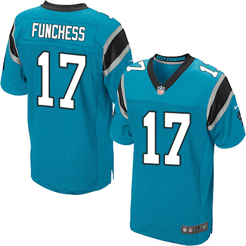 Men's Elite Devin Funchess Nike Jersey Blue Alternate - #17 NFL Carolina Panthers